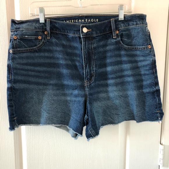 American Eagle Outfitters Dark Blue Jean Shorts - Picture 8 of 8